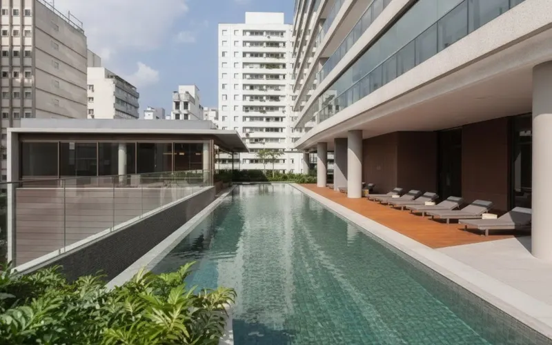 Áreas comuns do Fasano Residences Cidade Jardim